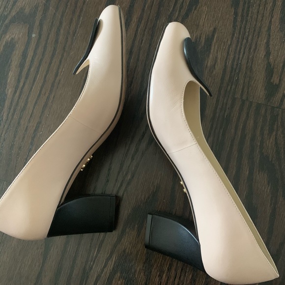 ZVELLE cute pink gray heels women size 7 - Picture 2 of 7